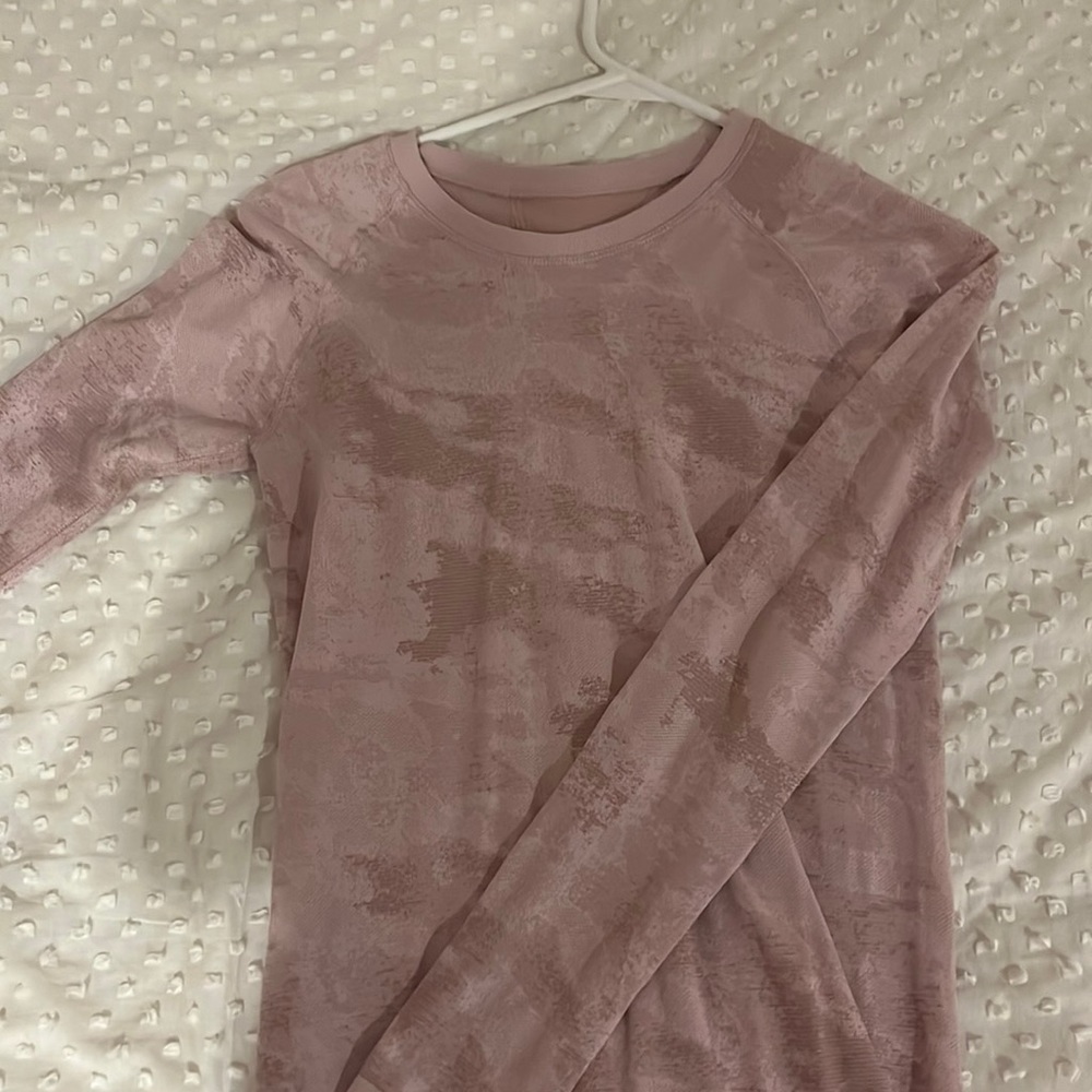 Purple camo athleta long sleeve